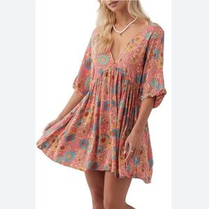 < O’Neill Rosemary Floral Print Mini Dress >